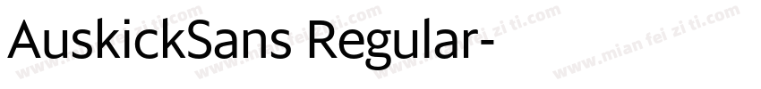 AuskickSans Regular字体转换